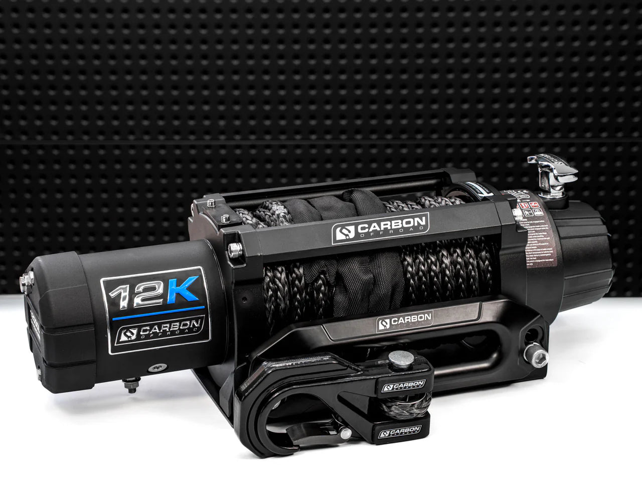 Carbon 12K - 12000lb Winch V3 - Black