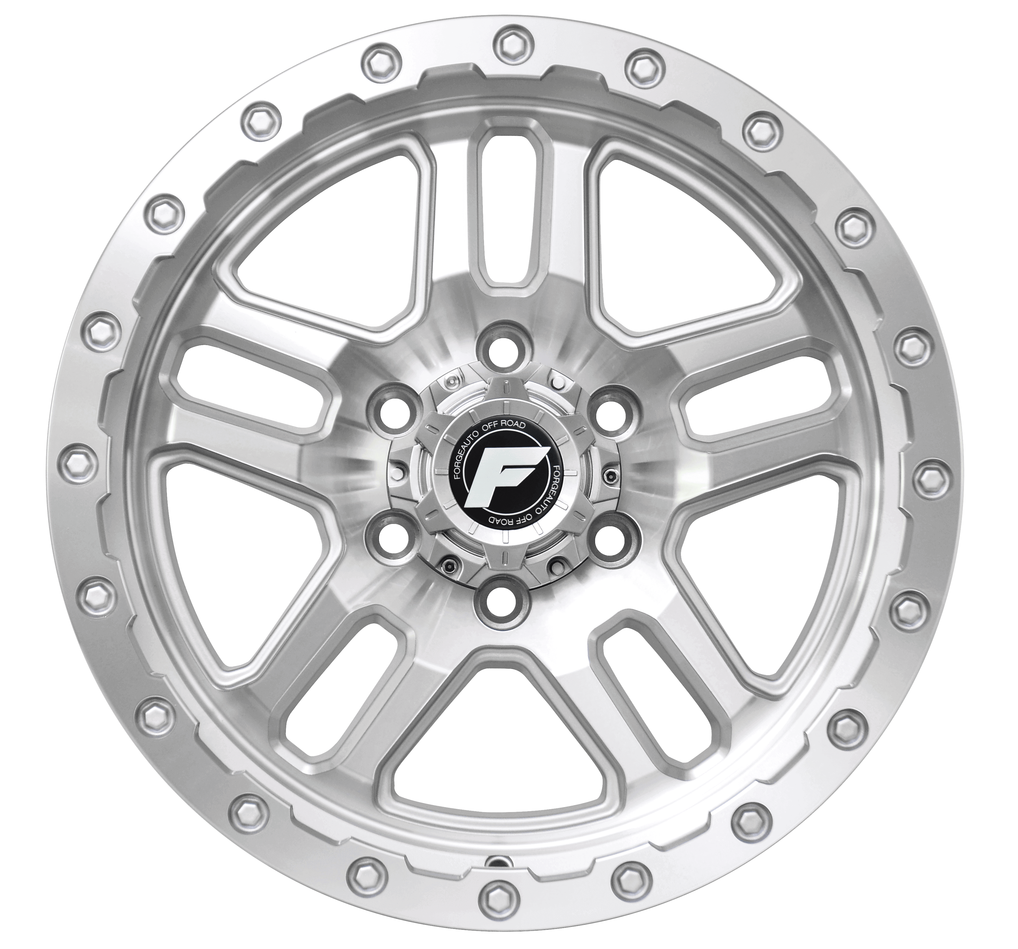 FORGEAUTO Wheel - HOSTILE - SILVER MACHINED