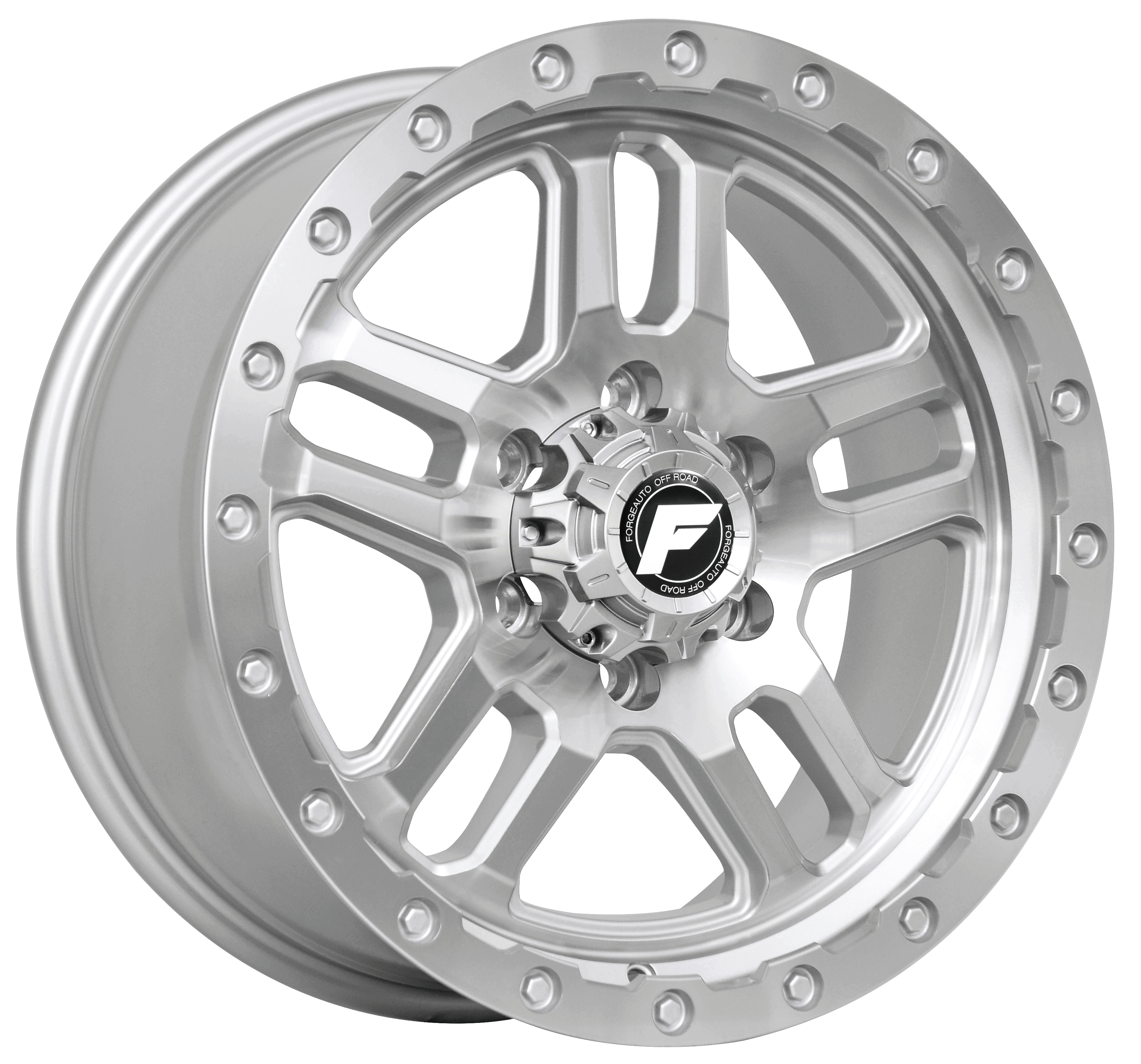 FORGEAUTO Wheel - HOSTILE - SILVER MACHINED