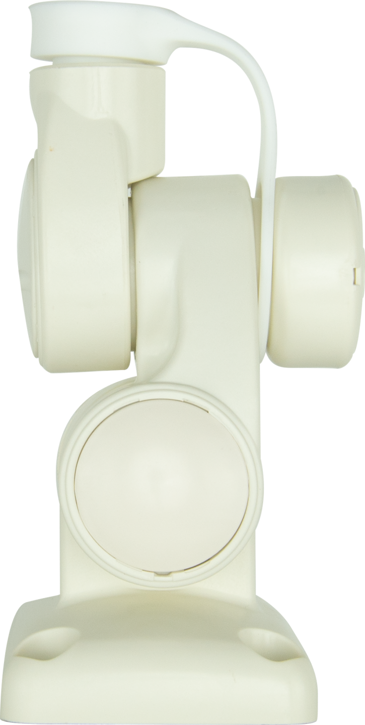 DOUBLE SWIVEL RECTANGULAR ANTENNA BASE - SUIT AW36XX WHIPS - WHITE